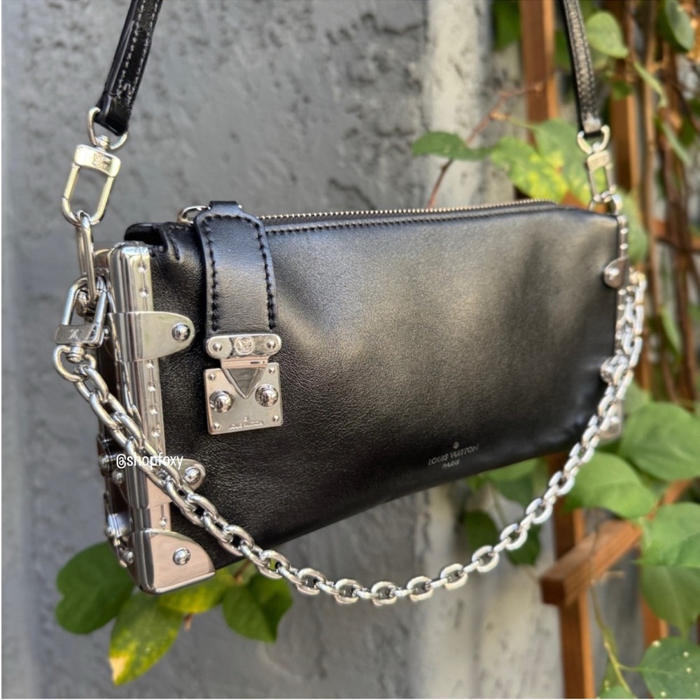 Louis Vuitton Calfskin Leather Soft Slim Trunk Crossbody